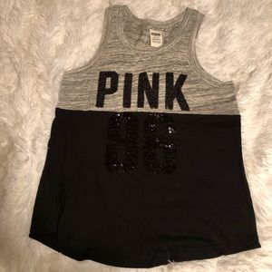 NWOT VS PINK Sequin Tank Top
